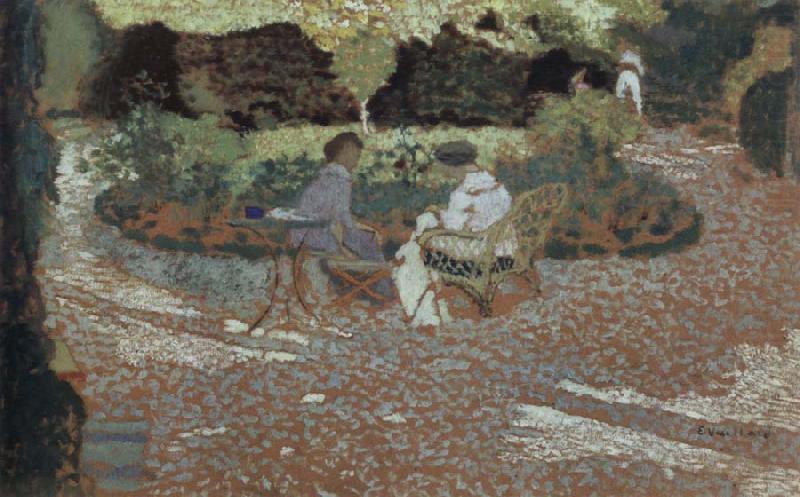 in the garden, Edouard Vuillard